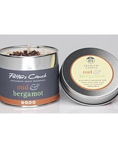 Potters Crouch Candle Tin Oud and Bergamot